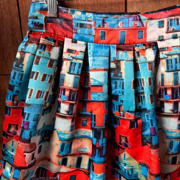 Alice + Olivia Box Pleat Skirt in Venetian Butterfly Paradise - Women's 8 - Picture 2 of 11